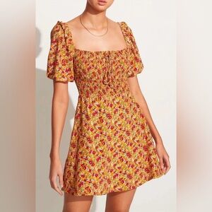 NWT Faithfull the Brand “La Gomera” Floral Mini Dress